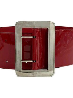 Vtg Chicos Brambillo Milano Gen Leather Belt Pony Hair Italy Cabochons On Buckle Brambilla-Milano-Vintage-  main image 3